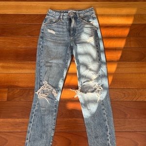 garage high rise mom jeans